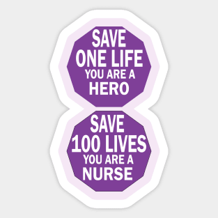 Nursing motivational Quotes Design for students and Nurses Sticker